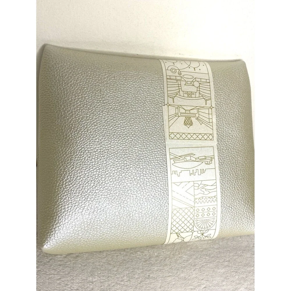 Etihad 20th Anniversary Amenity Kit Toiletry Bag ESPA Business Class Gold Ivory